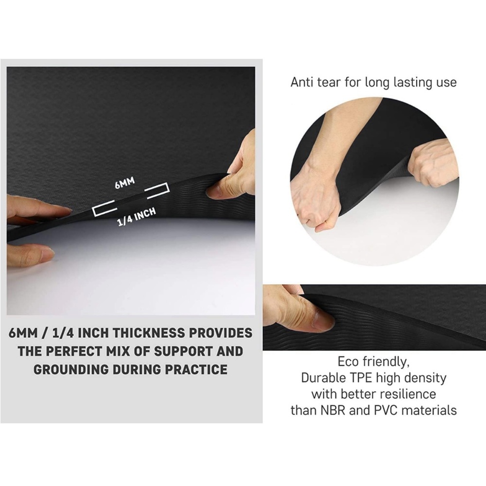Clever Yoga 🧘 Mat. Black. Sealed never opened - Picture 5 of 16